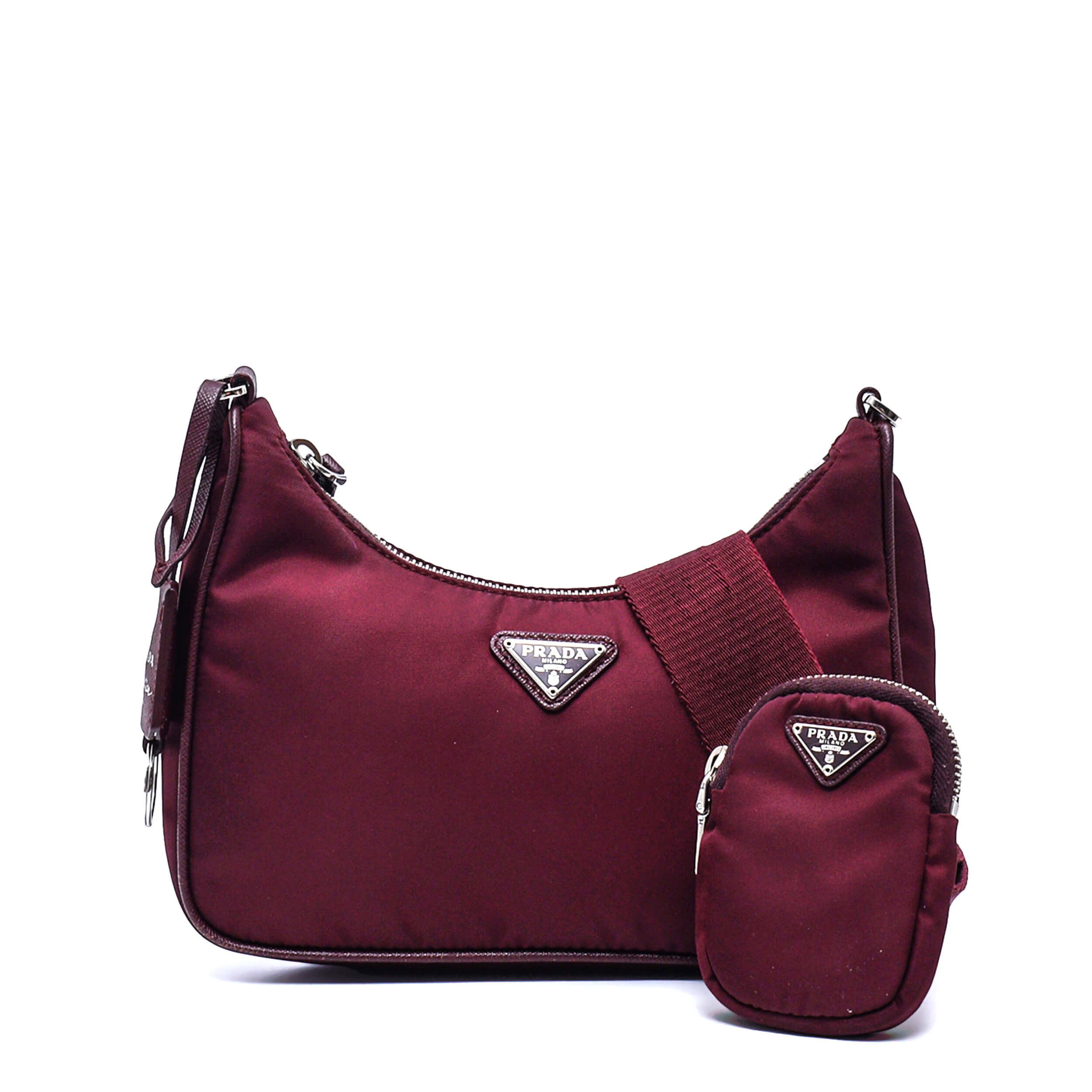 Prada - Burgundy Nylon Re/Edition 2005 Shoulder Bag